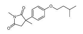 1,3-dimethyl-3-[4-(3-methylbutoxy)phenyl]pyrrolidine-2,5-dione结构式