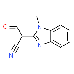 1H-Benzimidazole-2-acetonitrile,alpha-formyl-1-methyl-(9CI) structure