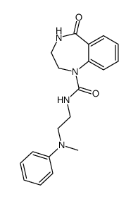 5-oxo-2,3,4,5-tetrahydro-benzo[e][1,4]diazepine-1-carboxylic acid 2-(N-methyl-anilino)-ethylamide Structure