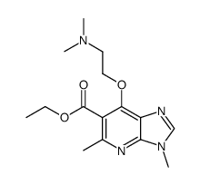 7-(2-dimethylamino-ethoxy)-3,5-dimethyl-3H-imidazo[4,5-b]pyridine-6-carboxylic acid ethyl ester结构式