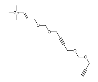 trimethyl-[3-[4-(prop-2-ynoxymethoxy)but-2-ynoxymethoxy]prop-1-enyl]germane结构式