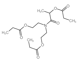Propanamide,2-(1-oxopropoxy)-N,N-bis[2-(1-oxopropoxy)ethyl]- structure