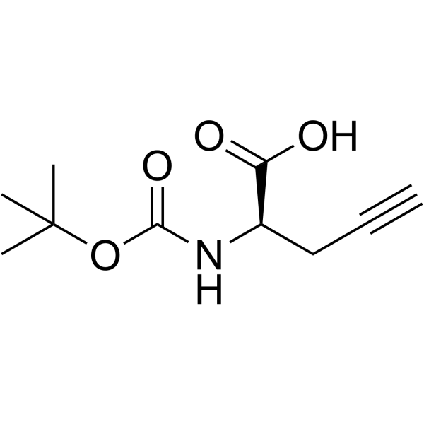 BOC-D-炔丙基甘氨酸结构式