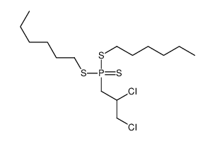 2,3-dichloropropyl-bis(hexylsulfanyl)-sulfanylidene-λ5-phosphane Structure