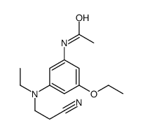 N-[3-[2-cyanoethyl(ethyl)amino]-5-ethoxyphenyl]acetamide Structure