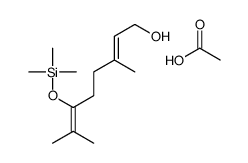 acetic acid,3,7-dimethyl-6-trimethylsilyloxyocta-2,6-dien-1-ol Structure