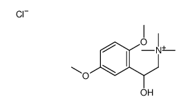 [2-(2,5-dimethoxyphenyl)-2-hydroxyethyl]-trimethylazanium,chloride Structure