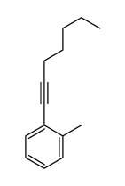 1-hept-1-ynyl-2-methylbenzene结构式