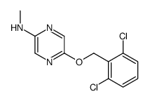 5-[(2,6-dichlorophenyl)methoxy]-N-methylpyrazin-2-amine结构式