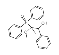 2-(Diphenyl-phosphinoyl)-2-methoxy-1-phenyl-propan-1-ol结构式