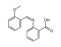 2-[(2-methoxyphenyl)methylideneamino]benzoic acid结构式