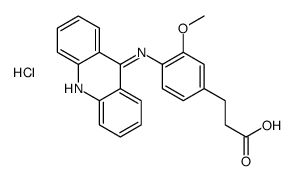 3-[4-(acridin-9-ylamino)-3-methoxyphenyl]propanoic acid,hydrochloride Structure