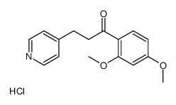 1-(2,4-dimethoxyphenyl)-3-pyridin-4-ylpropan-1-one,hydrochloride结构式