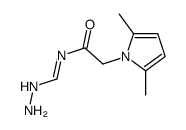 2-(2,5-dimethylpyrrol-1-yl)-N-(hydrazinylmethylidene)acetamide结构式