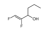 1,2-difluorohex-1-en-3-ol结构式