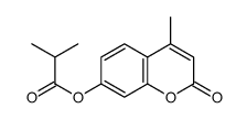 (4-methyl-2-oxochromen-7-yl) 2-methylpropanoate结构式