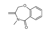 3,4-Dihydro-4-methyl-3-methylene-1,4-benzoxazepin-5(2H)-one结构式
