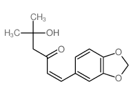 1-(1,3-Benzodioxol-5-yl)-5-hydroxy-5-methyl-1-hexen-3-one structure