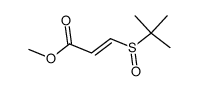 Methyl trans-(tert-butylsulfinyl)acrylate Structure