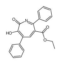 6-Ethoxycarbonyl-3-hydroxy-4,7-diphenyl-2H-azepine-2-one结构式