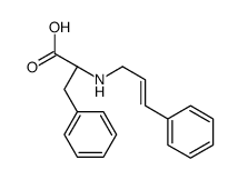 (2S)-3-phenyl-2-(3-phenylprop-2-enylamino)propanoic acid Structure