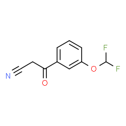 3-(3-(difluoromethoxy)phenyl)-3-oxo-propionitrile结构式