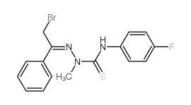 n1-(4-fluorophenyl)-2-(2-bromo-1-phenylethylidene)-1-methylhydrazine-1-carbothioamide Structure