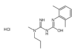 (1E)-1-[amino-[methyl(propyl)amino]methylidene]-3-(2,6-dimethylphenyl)urea,hydrochloride结构式