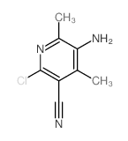 5-amino-2-chloro-4,6-dimethyl-pyridine-3-carbonitrile Structure