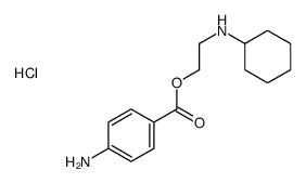 2-(4-aminobenzoyl)oxyethyl-cyclohexylazanium,chloride结构式