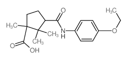 3-[(4-ethoxyphenyl)carbamoyl]-1,2,2-trimethyl-cyclopentane-1-carboxylic acid picture