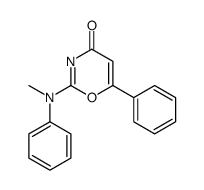 2-(N-methylanilino)-6-phenyl-1,3-oxazin-4-one Structure