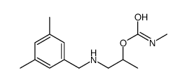 2-(3,5-xylylmethylamino)-1-methylethyl methylcarbamate structure