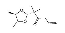 2-((4R,5R)-4,5-dimethyl-1,3-dioxolan-2-yl)-2-methylhex-5-en-3-one Structure