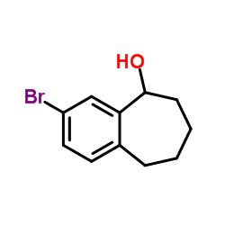 3-Bromo-6,7,8,9-tetrahydro-5H-benzo[7]annulen-5-ol结构式