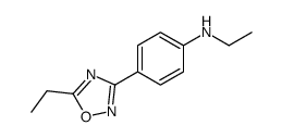 Benzenamine, N-ethyl-4-(5-ethyl-1,2,4-oxadiazol-3-yl)- (9CI) Structure