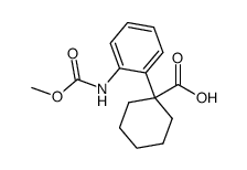 1-(2-((methoxycarbonyl)amino)phenyl)cyclohexane-1-carboxylic acid Structure