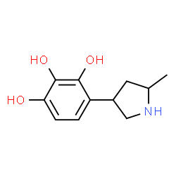 1,2,3-Benzenetriol,4-(5-methyl-3-pyrrolidinyl)-(9CI) structure