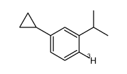 1-cyclopropyl-3-isopropylbenzene-4-t Structure