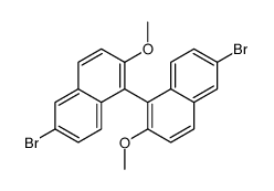 6-bromo-1-(6-bromo-2-methoxynaphthalen-1-yl)-2-methoxynaphthalene结构式