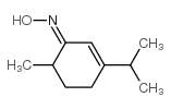 2-Cyclohexen-1-one,6-methyl-3-(1-methylethyl)-,oxime,(E)-(9CI)结构式