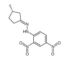 (S)-(-)-3-methylcyclopentanone 2,4-dinitrophenylhydrazone结构式