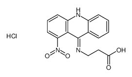 3-[(1-nitroacridin-9-yl)amino]propanoic acid,hydrochloride结构式