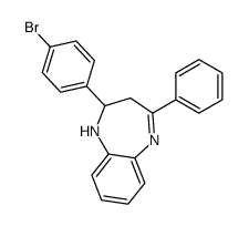 2-(4-bromophenyl)-4-phenyl-2,3-dihydro-1H-1,5-benzodiazepine Structure