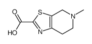 5-METHYL-4,5,6,7-TETRAHYDROTHIAZOLO[5,4-C]PYRIDINE-2-CARBOXYLIC ACID structure