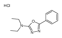 diethyl-(5-phenyl-1,3,4-oxadiazol-2-yl)azanium,chloride Structure