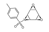 (1α,2α,4α,5α,7α,8α)-9-(4-Methylphenylsulfonyl)-3,6-dioxa-9-azatetracyclo[6.1.0.02,4.05,7]nonan结构式