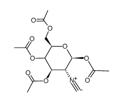 1,3,4,6-tetra-O-acetyl-2-deoxy-2-isocyano-β-D-glucose Structure