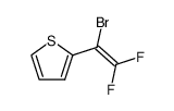 2-(1-bromo-2,2-difluorovinyl)thiophene结构式