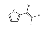 2-(1-bromo-2,2-difluorovinyl)thiophene Structure